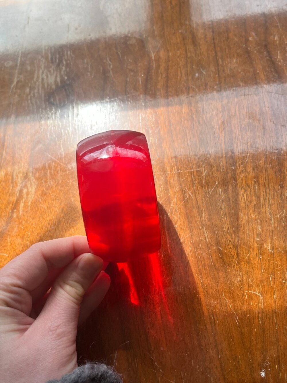 Vintage Red Bangle - Picture 3 of 3